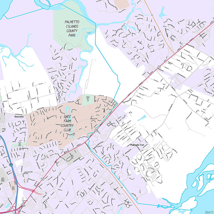 Premium Style Wall Map of Mount Pleasant, OR