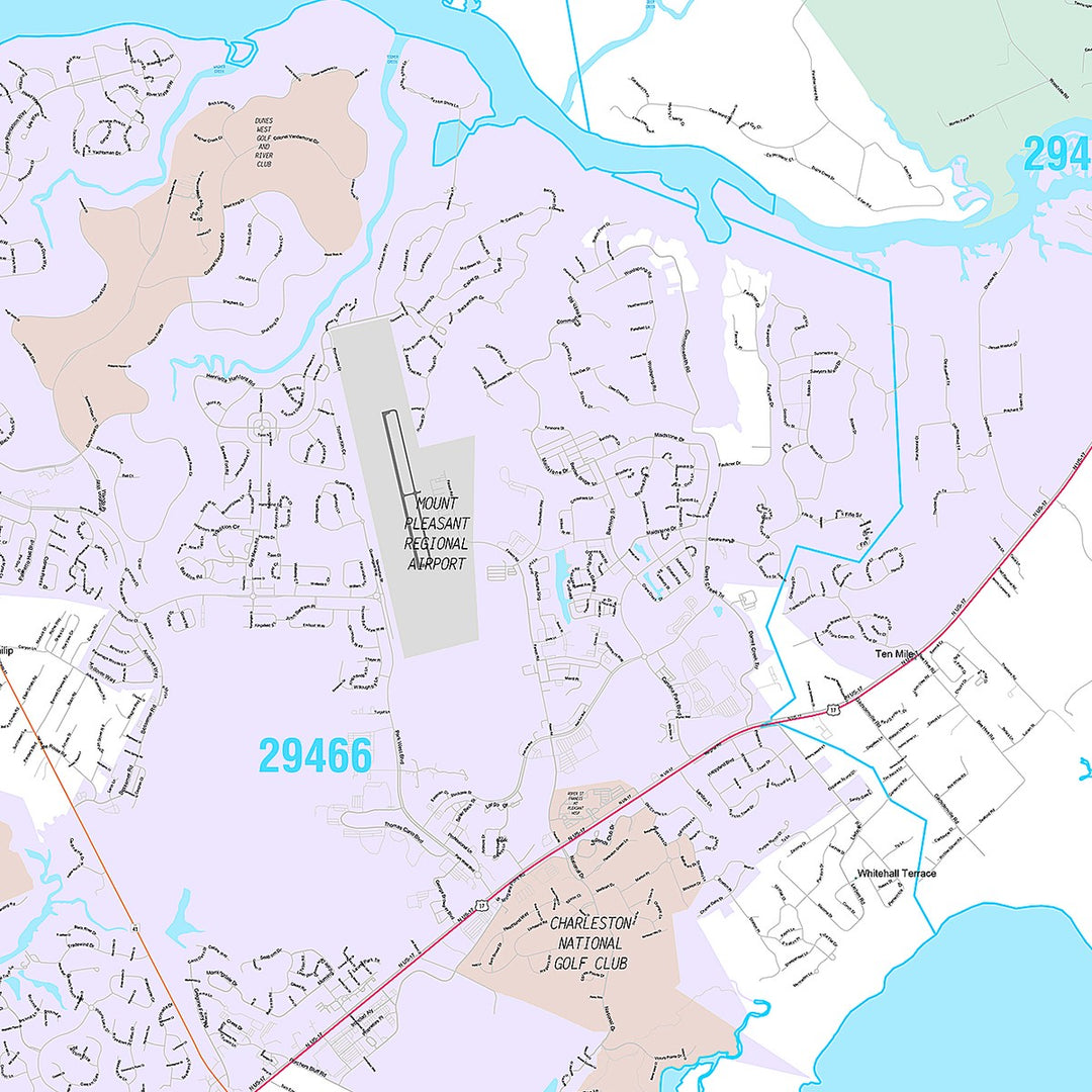 Premium Style Wall Map of Mount Pleasant, OR