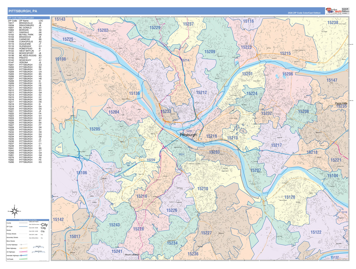 Pennsylvania Maps – American Map Store