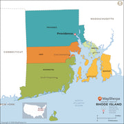 Rhode Island Counties Map