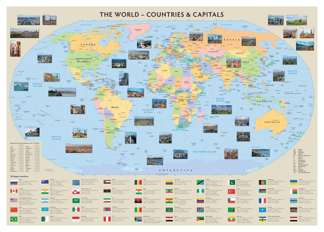 The World - Countries and Capitals