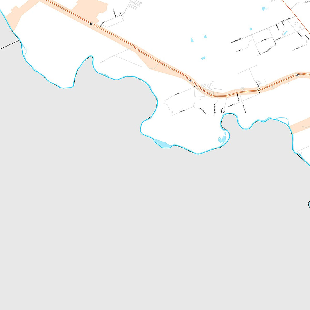 Premium Style Wall Map of Laredo, TX