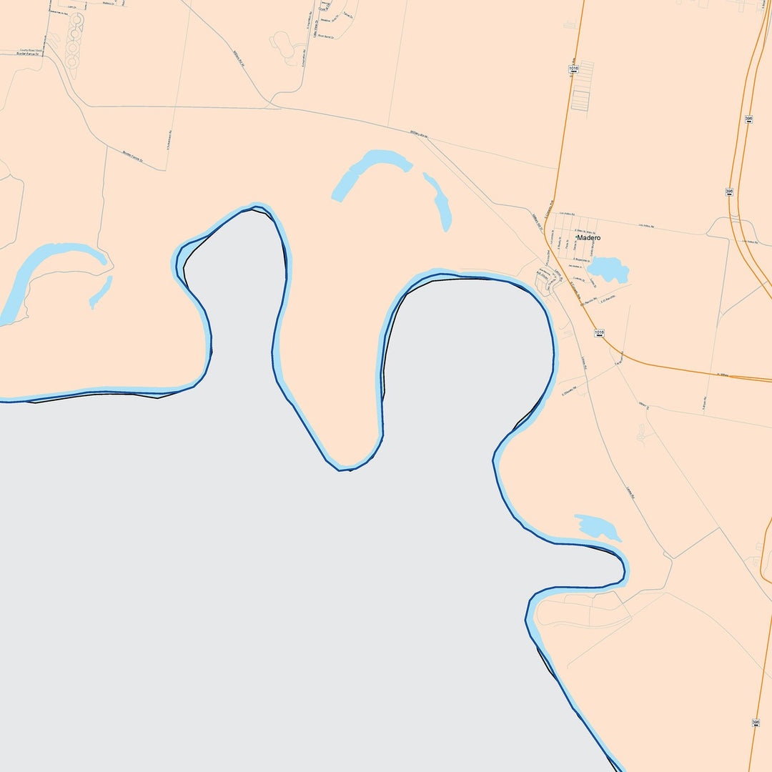 Color Cast Zip Code Style Wall Map of Mission, TX