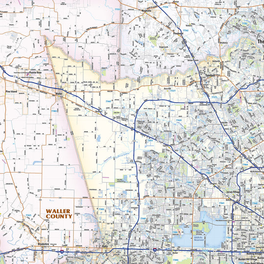 Houston Metro Area Wall Map – American Map Store
