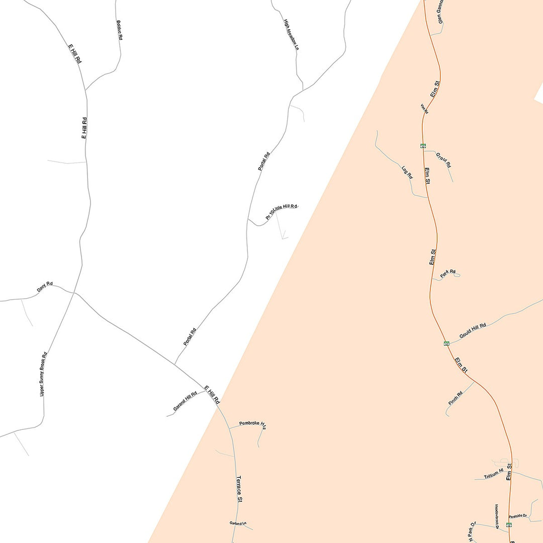 Premium Style Wall Map of Montpelier, VT