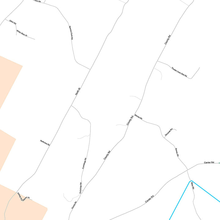Premium Style Wall Map of Montpelier, VT