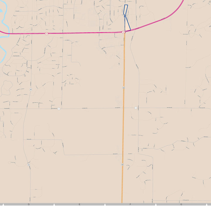 Color Cast Zip Code Style Wall Map of Waukesha, WI