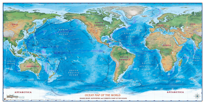 Ocean Map of the World