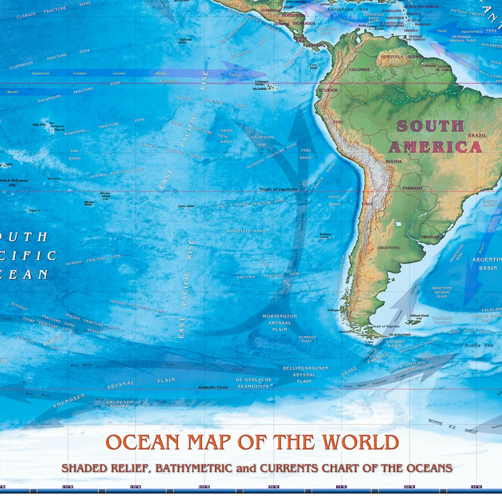 Ocean Map of the World