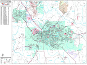 Premium Style Wall Map of Montgomery, AL by Market Maps