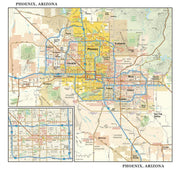 Phoenix Area Major Arterial Wall Map