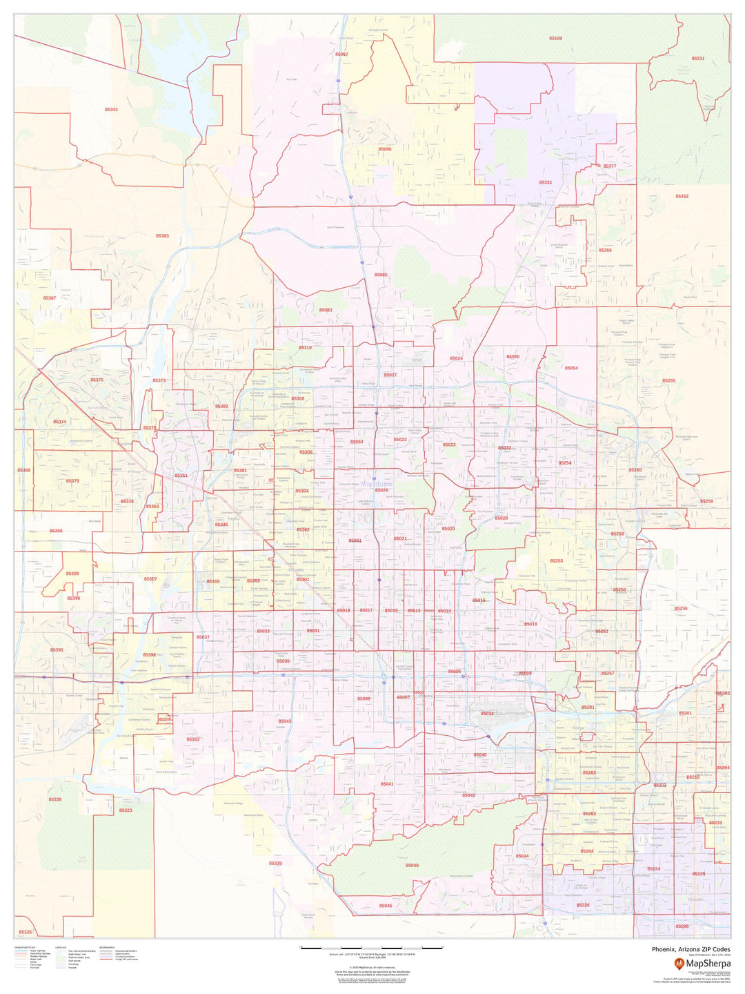Phoenix Zip Code Map