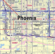 Phoenix Metro Area with Shaded Relief