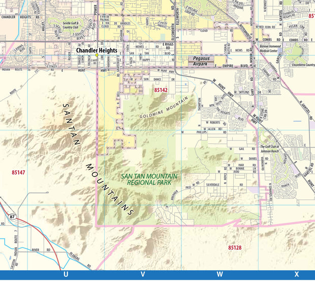 Phoenix Metro Area with Shaded Relief