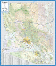 Arizona with Shaded Relief