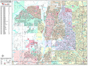 Premium Style Wall Map of Glendale, AZ by Market Maps