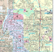 Premium Style Wall Map of Peoria, AZ by Market Maps