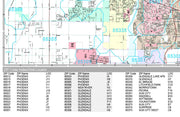 Premium Style Wall Map of Peoria, AZ by Market Maps