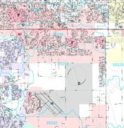 Premium Style Wall Map of Mesa, AZ by Market Maps