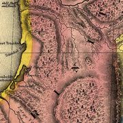 A new map of the gold region in California, 1851