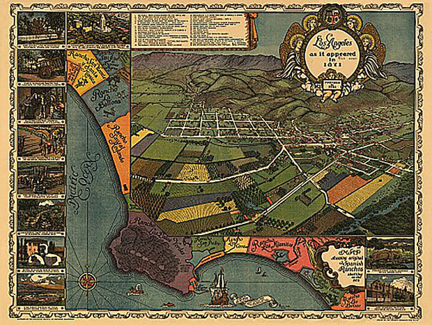 Los Angeles as it appeared in 1871 by the Women's University Club of L.A.