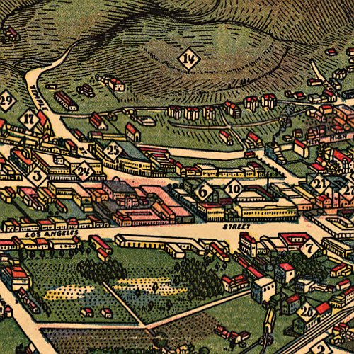 Los Angeles as it appeared in 1871 by the Women&
