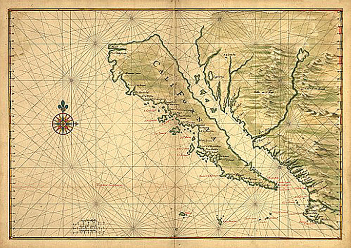 California shown as an island by Joan Vinckeboons, c1650