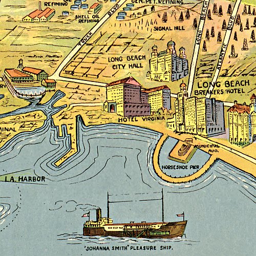 Greater Los Angeles by K M Leuschner, 1932