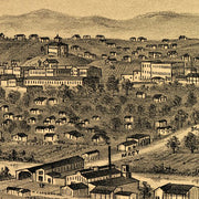 Los Angeles from the east by E S Glover, 1877