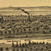 Los Angeles from the east by E S Glover, 1877