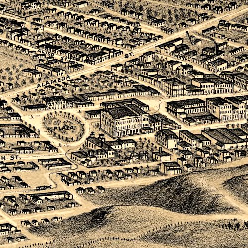 Los Angeles, California by A L Bancroft &amp; Co, 1877