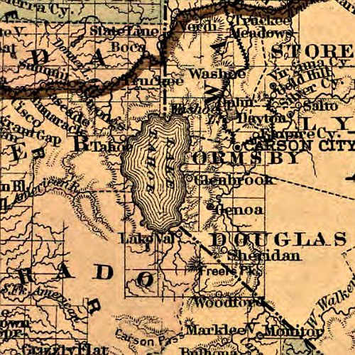 Map of California by G.W. &amp; C.B. Colton &amp; Co., 1876