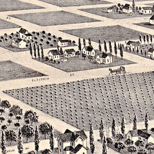 Pomona, California by W W Elliott &amp; Co, 1886