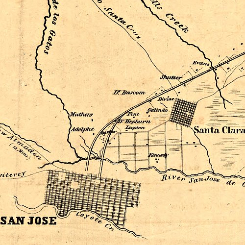 Pacific and Atlantic Rail Road between San Francisco &amp; San Jose, 1851
