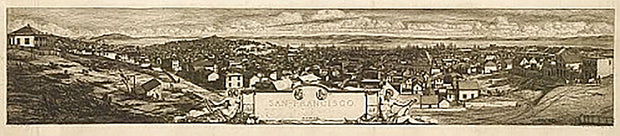 San Francisco by Charles Meryon, 1856