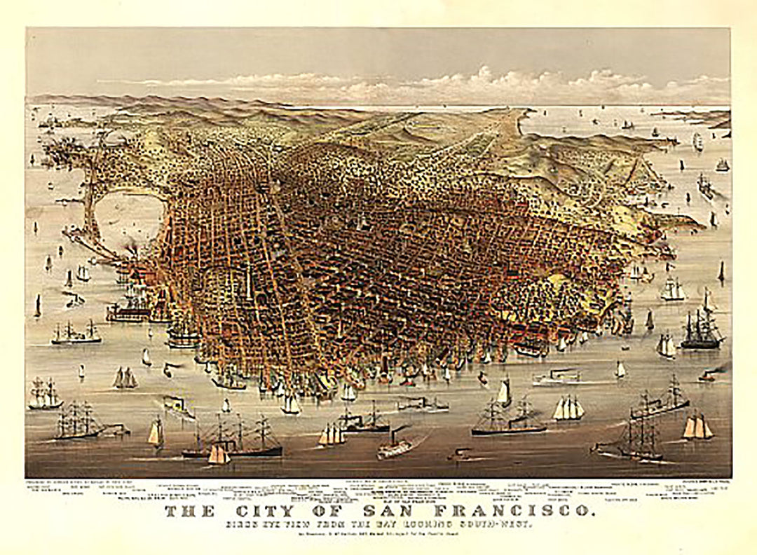 San Francisco, California by Currier &amp; Ives, 1878