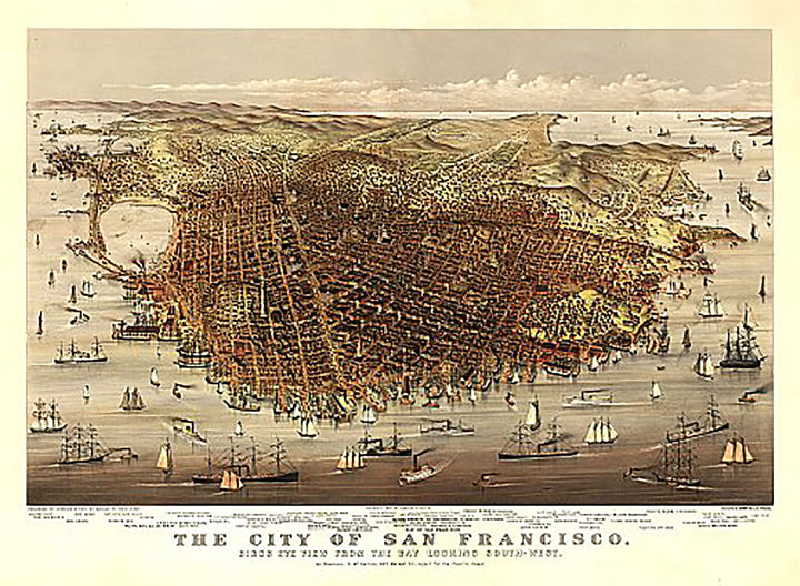 San Francisco, California by Currier &amp; Ives, 1878