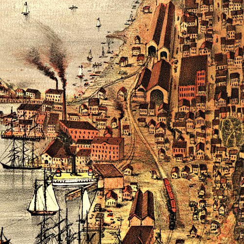 San Francisco, California by Currier &amp; Ives, 1878