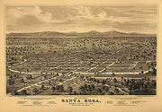 Santa Rosa, California by E S Glover, 1876