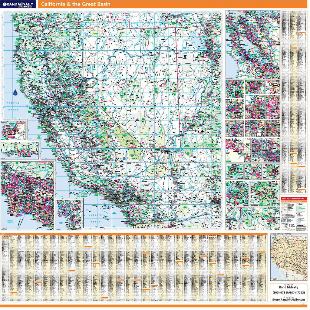 California &amp; the Great Basin by Rand McNally