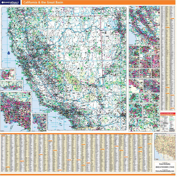 California & the Great Basin by Rand McNally