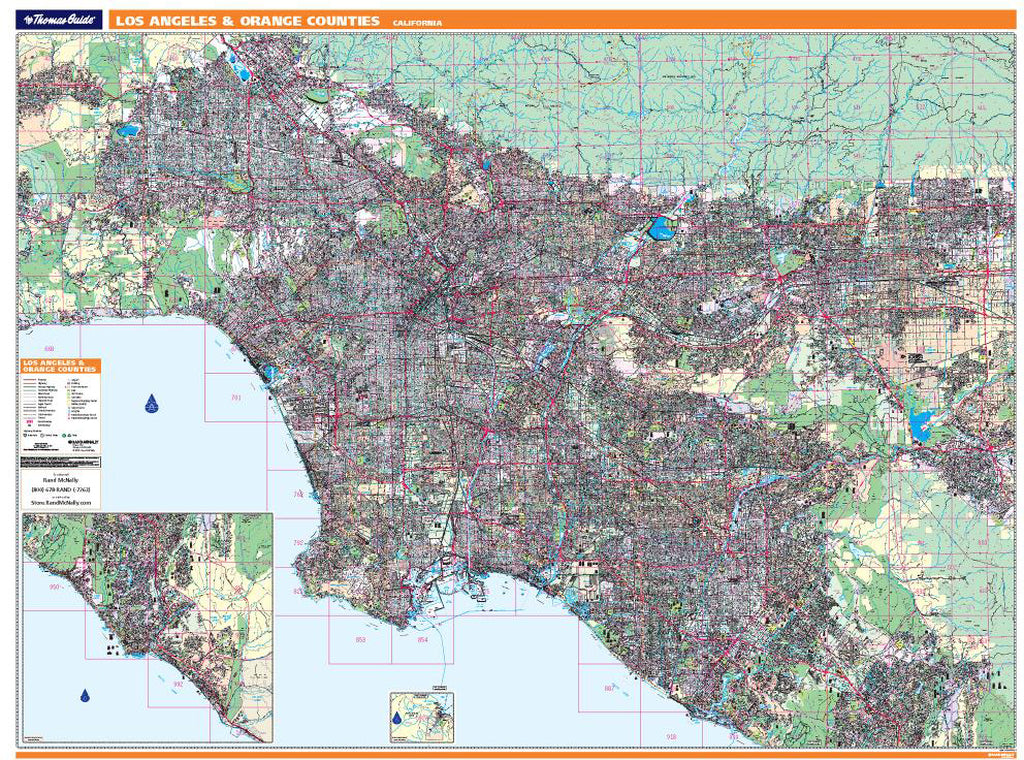 Los Angeles &amp; Orange Counties by Rand McNally