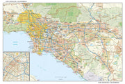 Los Angeles Regional Major Arterial Wall Map
