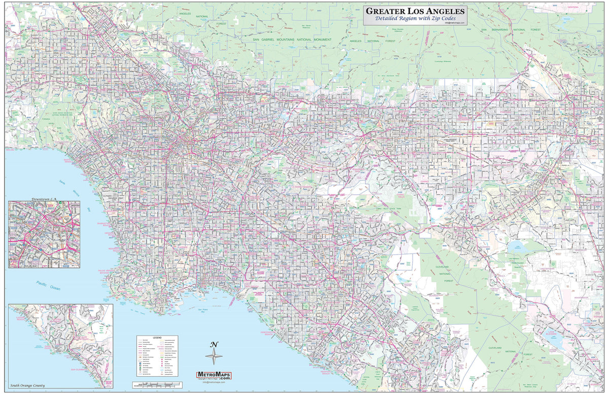 California City Wall Maps – American Map Store