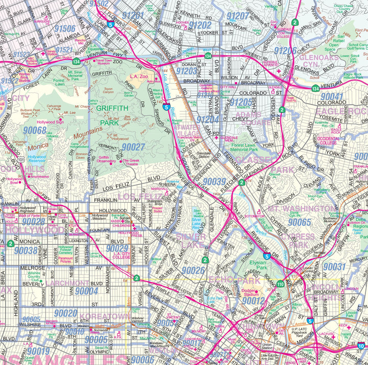 Greater Los Angeles Metro Area by Metro Maps