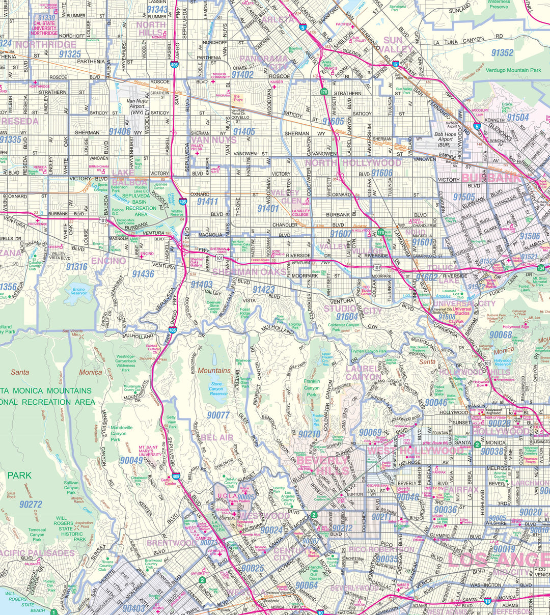Greater Los Angeles Metro Area by Metro Maps