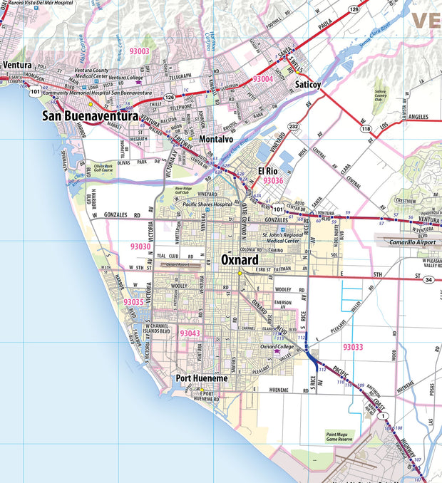 Greater Los Angeles Metro Area with Shaded Relief