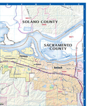 San Francisco Bay Area with Shaded Relief