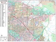 Premium Style Wall Map of Anaheim by Market Maps