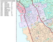 Premium Style Wall Map of Chula Vista, CA by Market Maps